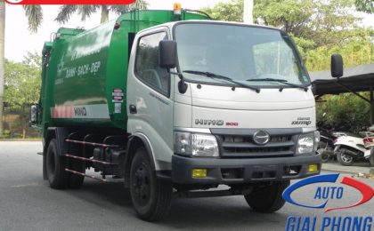 Xe cuốn ép chở rác 6 khối HINO WU342L (6m3)